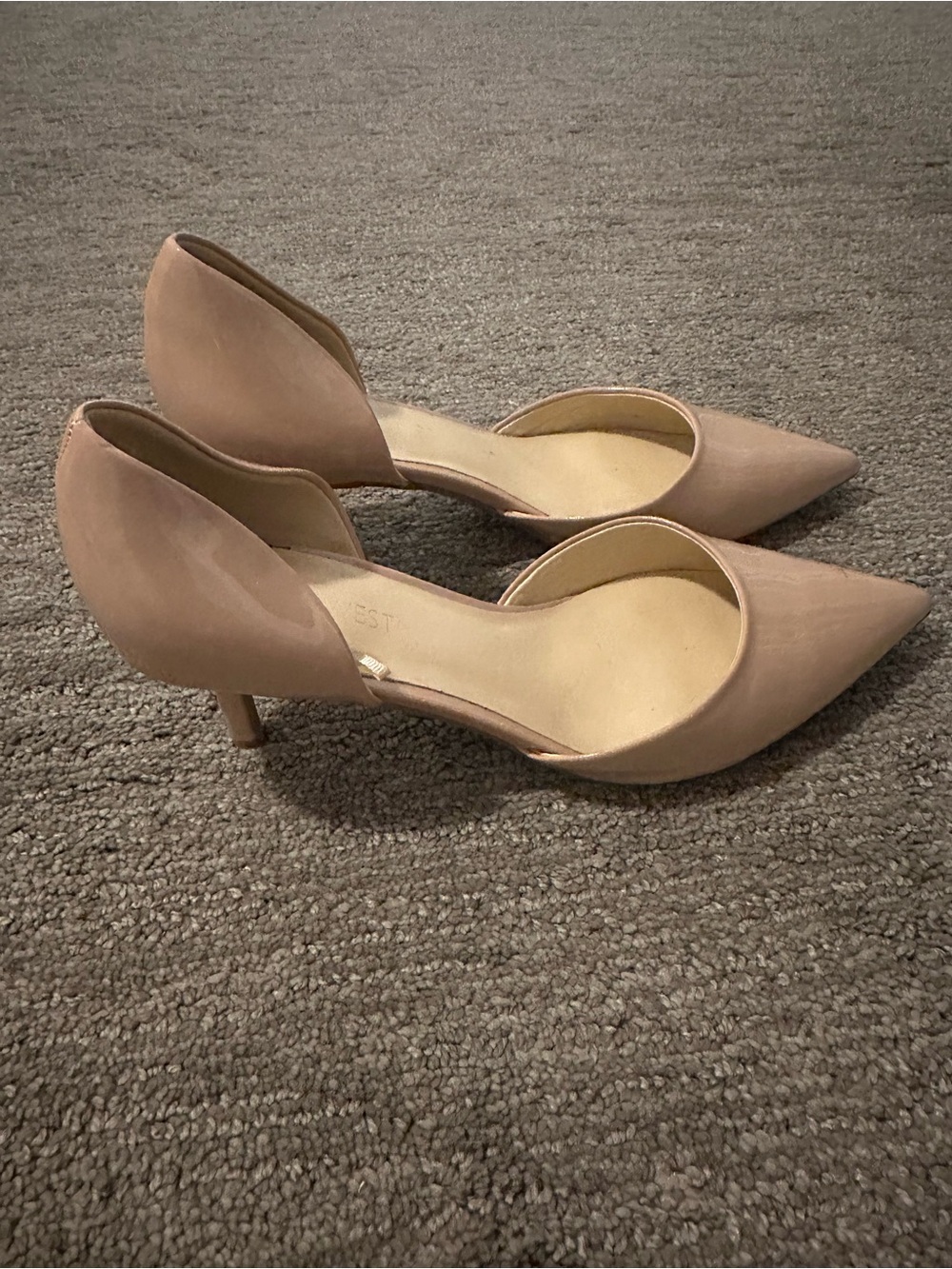 Nine West Blush Pointed-Toe D'Orsay Kitten Heels